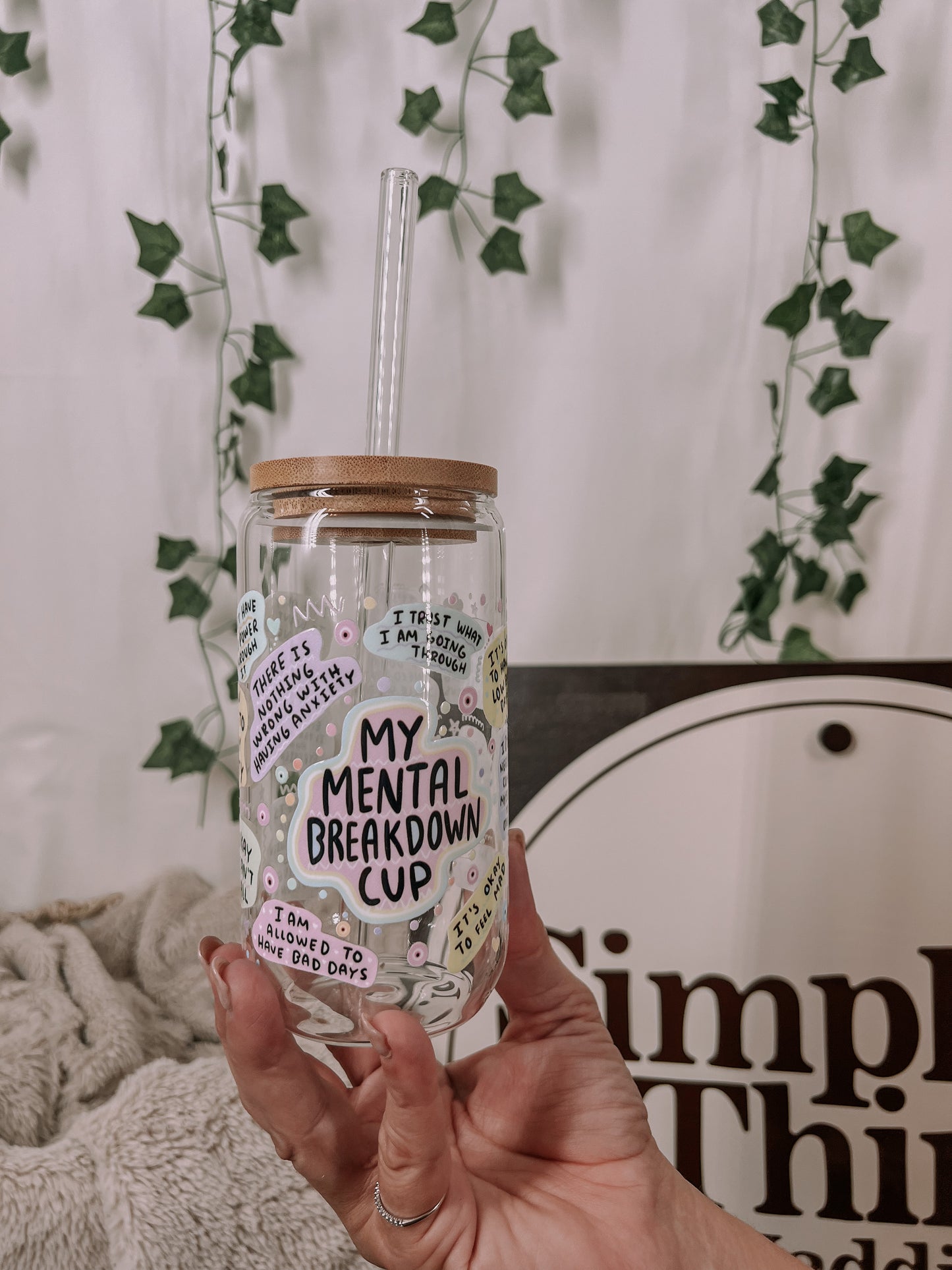 My Mental Breakdown Cup Glass Cup