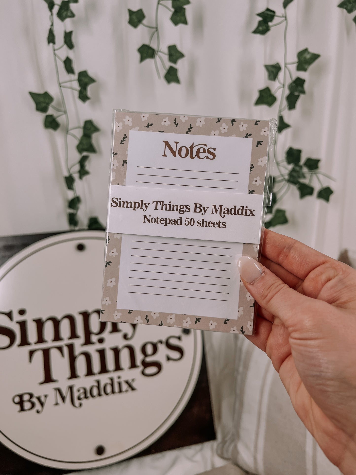 Floral Notes Notepad