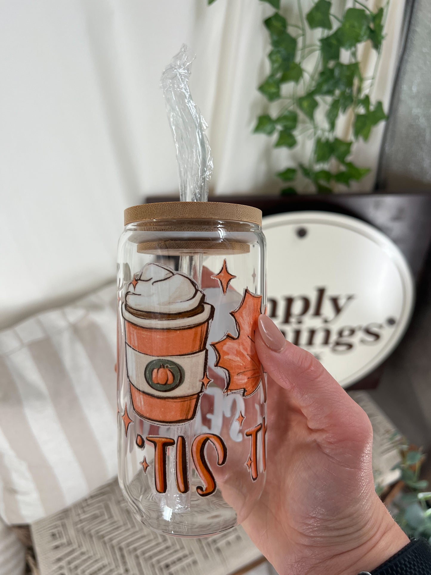 Tis The Season Glass Cup