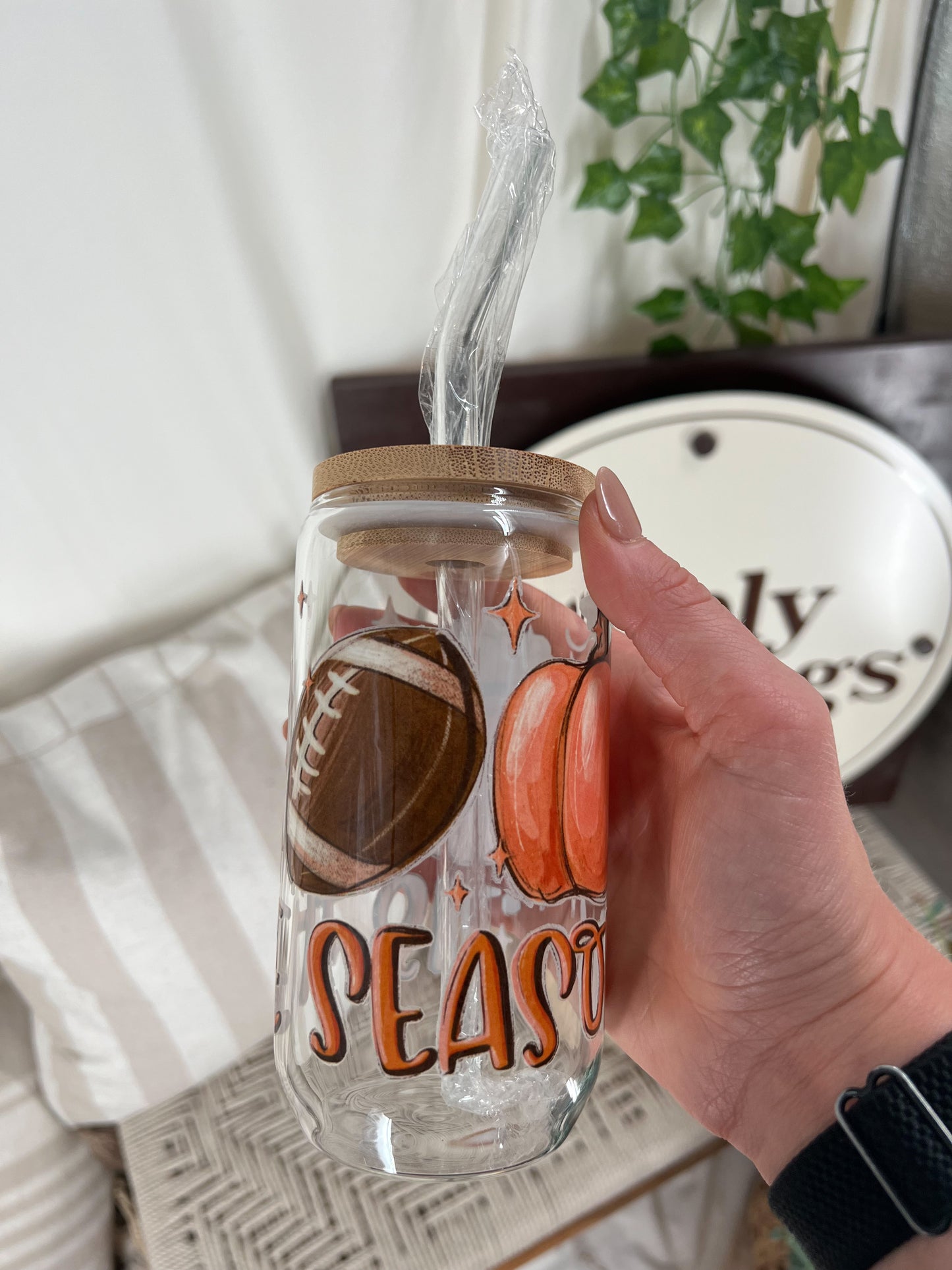 Tis The Season Glass Cup
