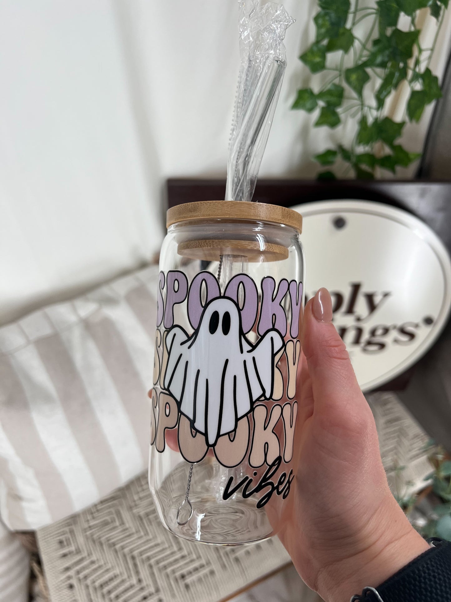 Spooky Glass Cup