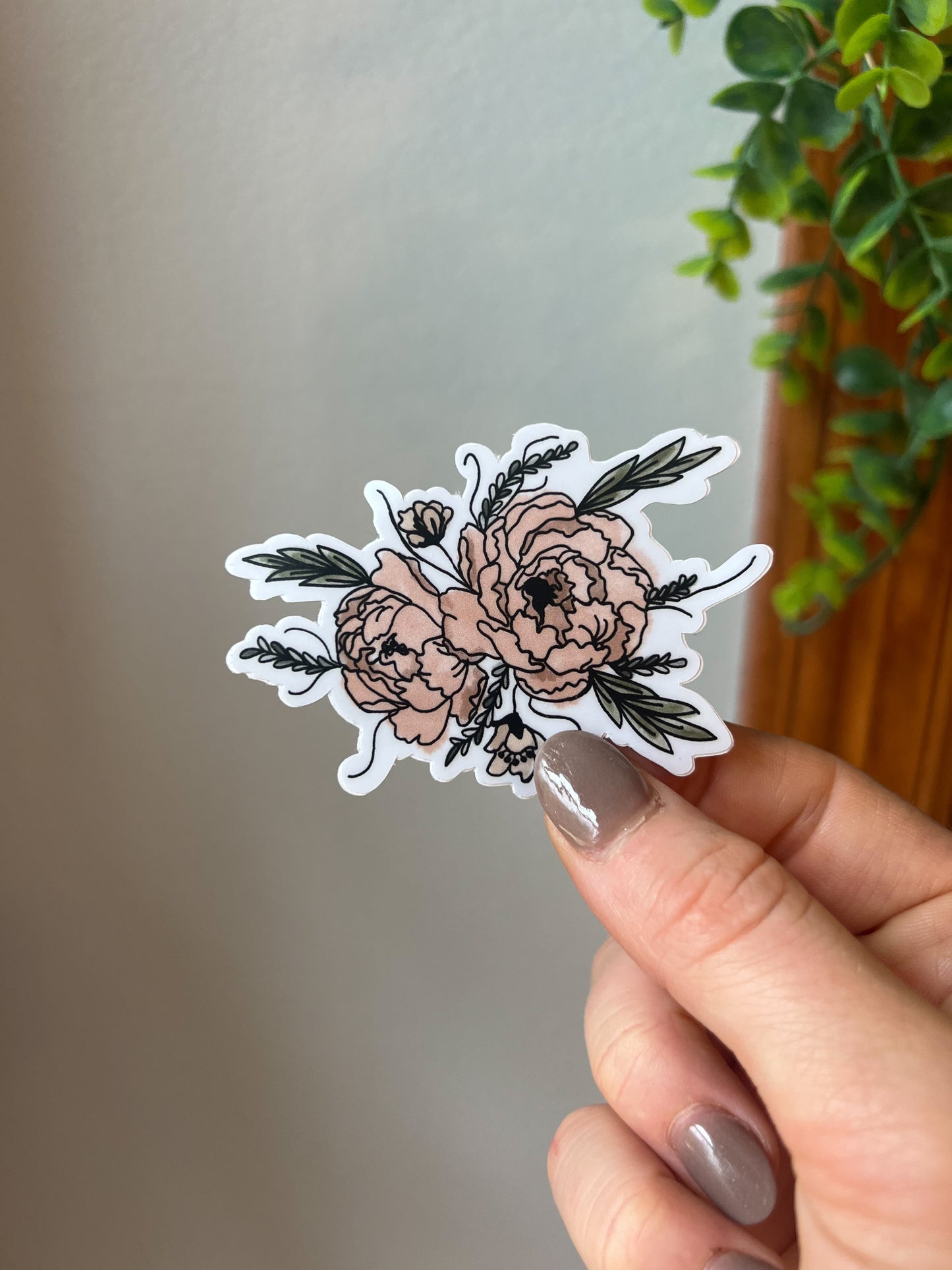 Pink Flower Sticker