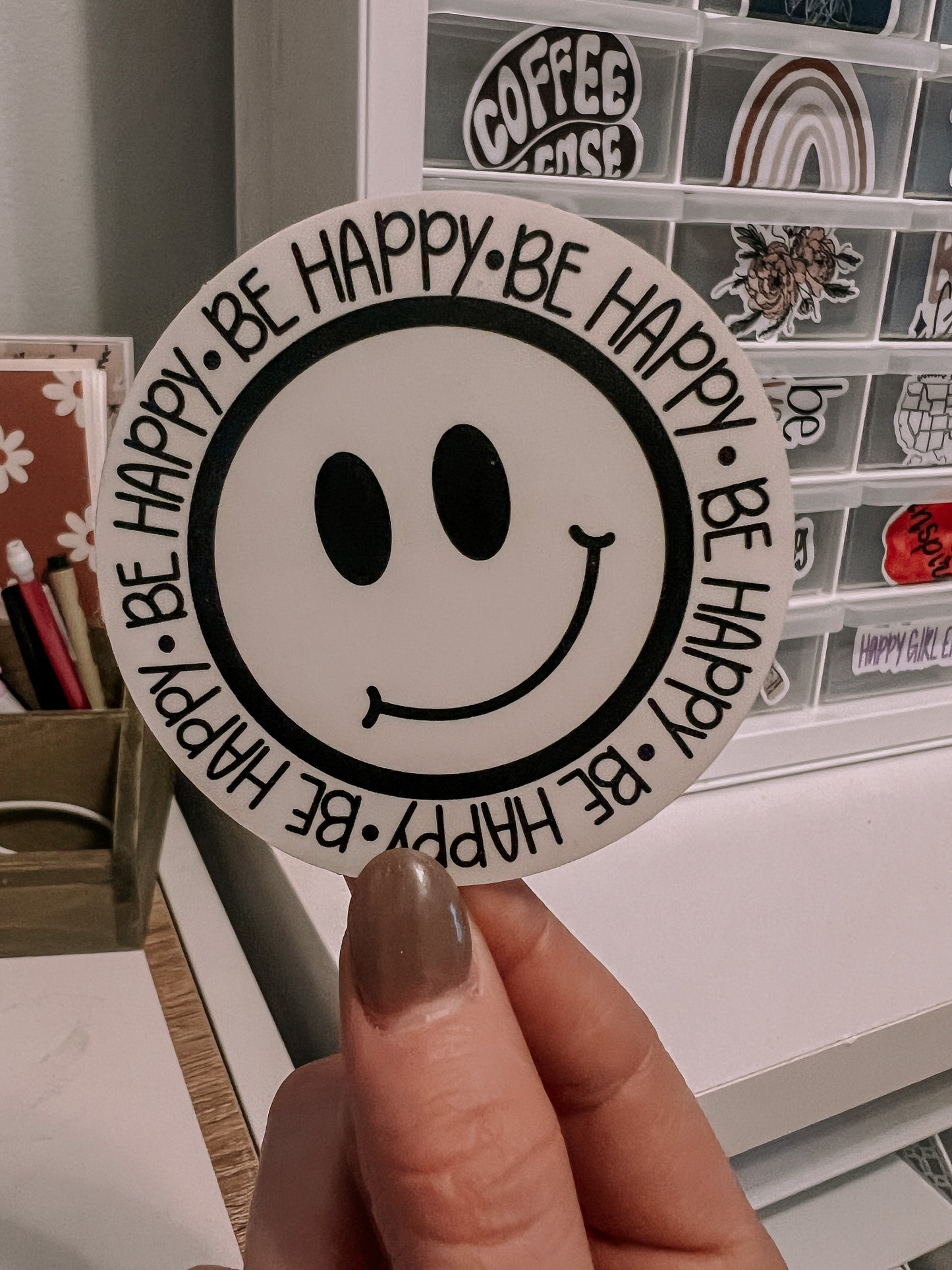 Be Happy Sticker