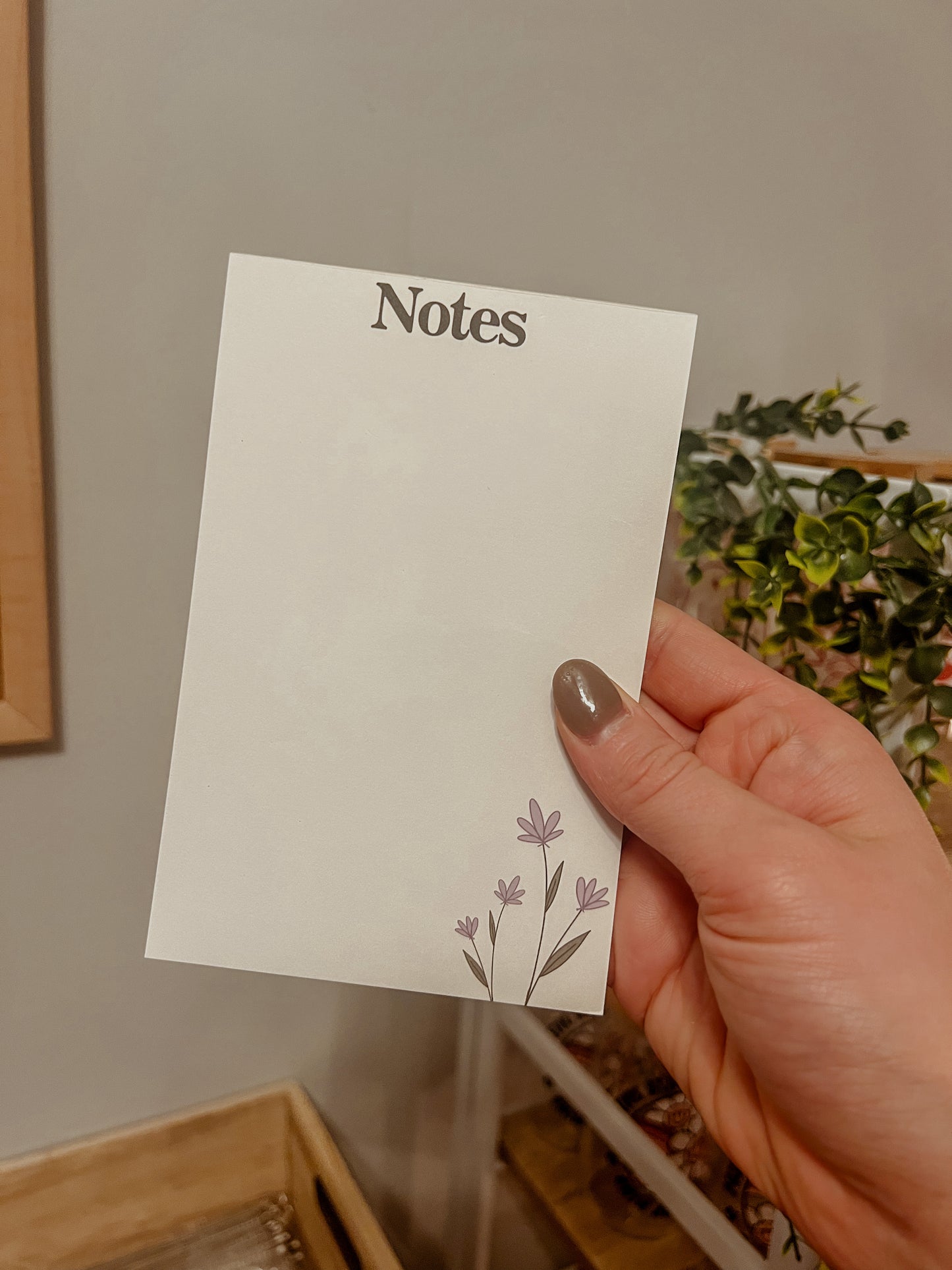 Simple Floral Notepad