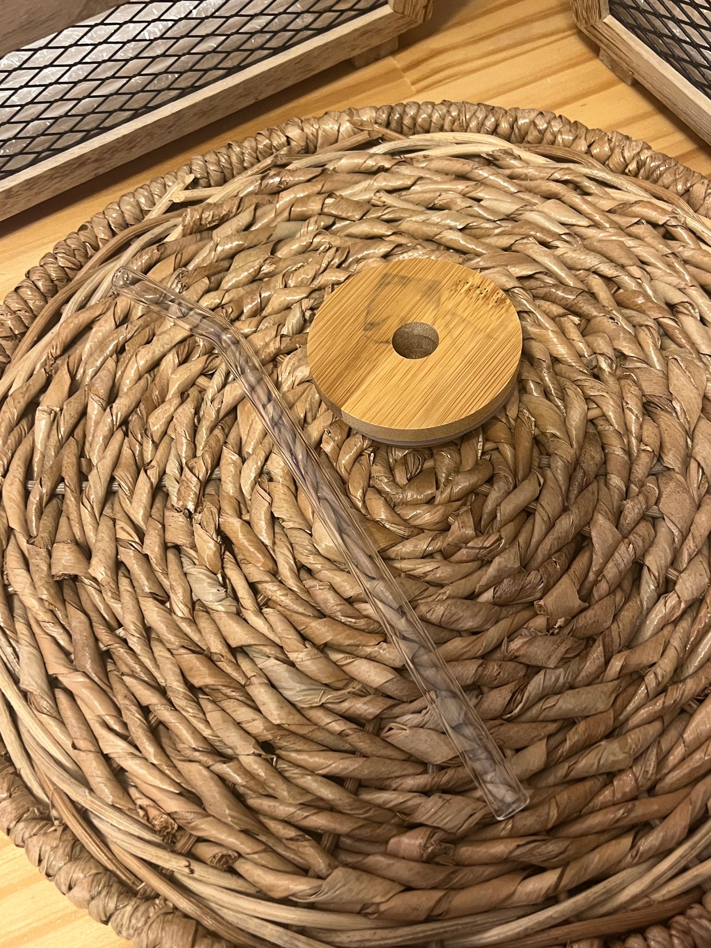 Oopsie Sale! Glass Straw and imperfect Lid Duo