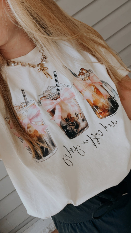 Iced Coffee Girly Tee