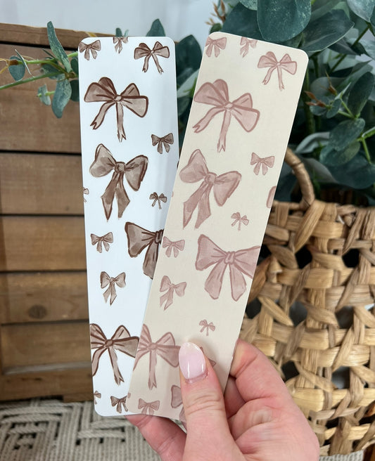 Pink Bows Bookmarks (Set of 2)