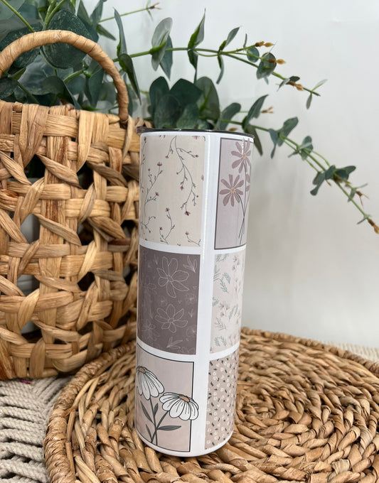 Patch Pattern Stainless Steel Tumbler