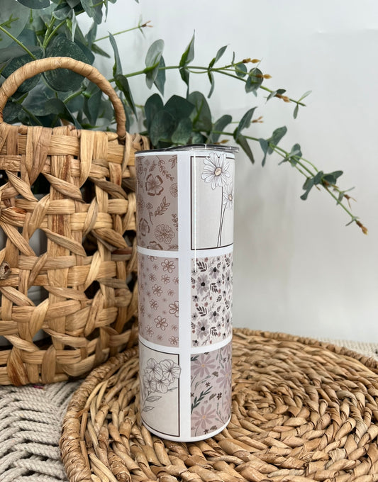 Patch Pattern Stainless Steel Tumbler