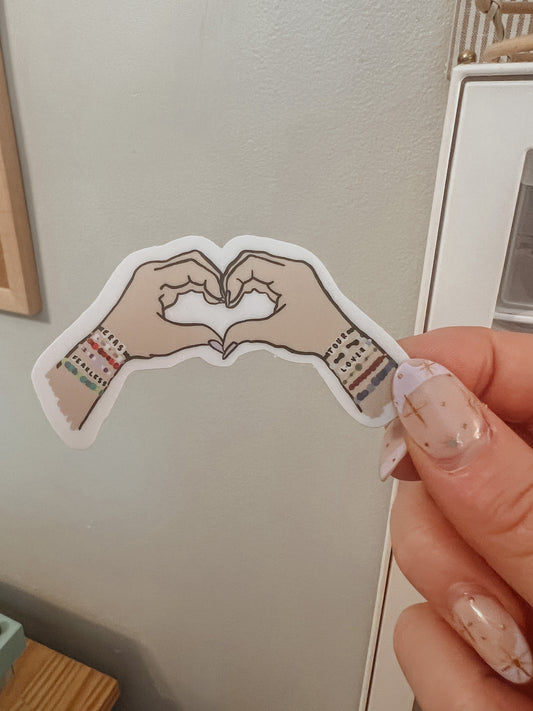 Eras Heart Hand Sticker