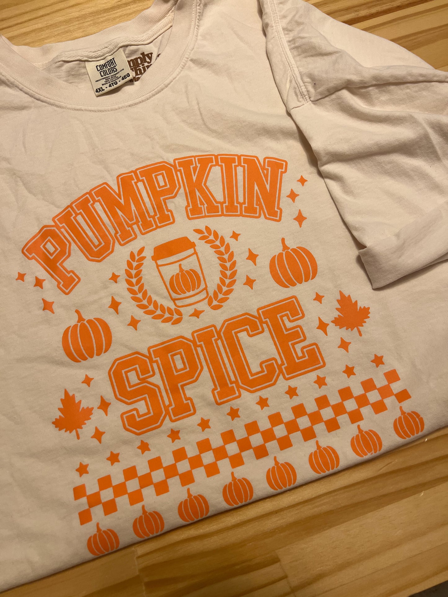 Last Chance: Pumpkin Spice Short Sleeve Shirt