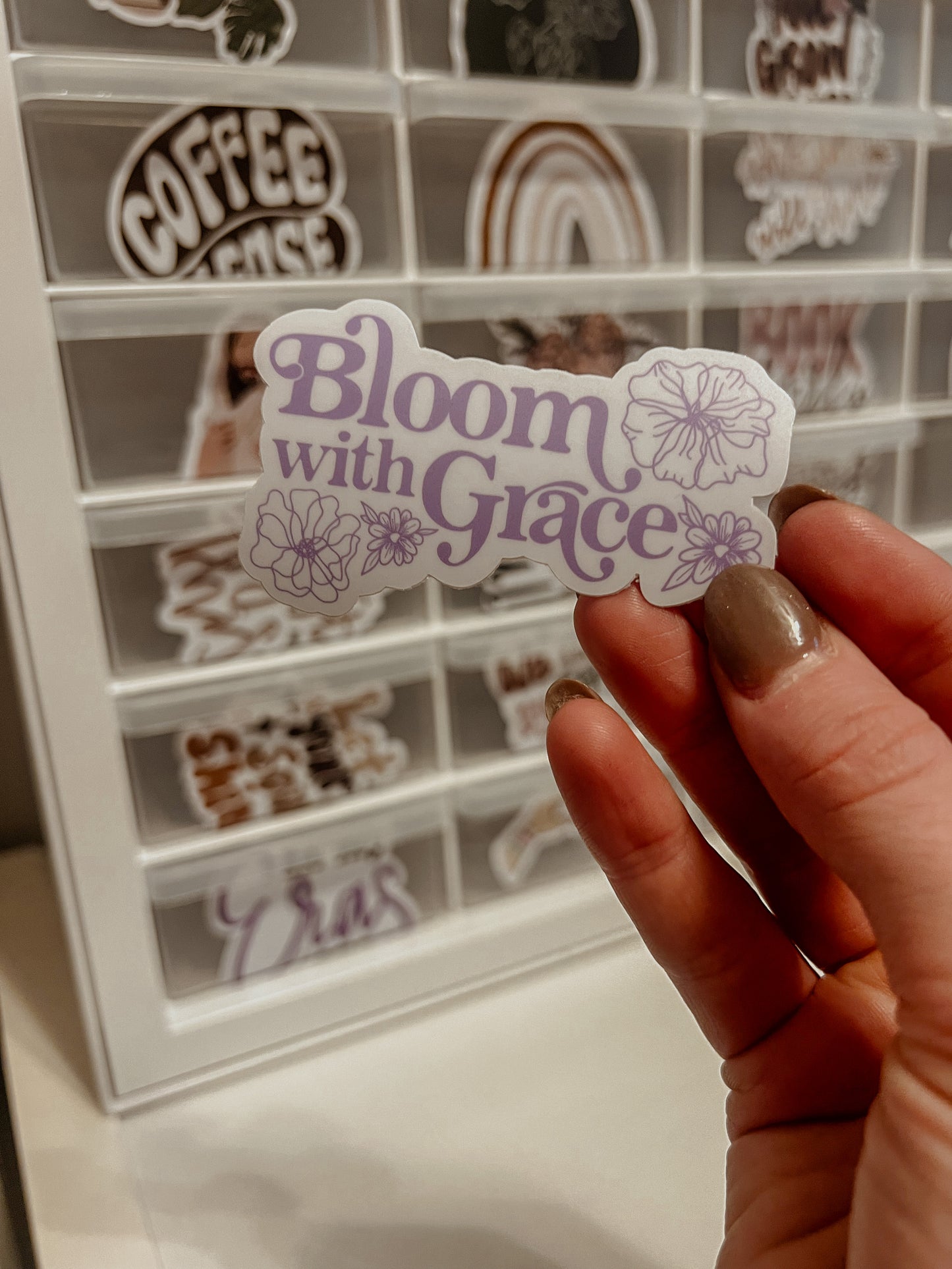 Bloom With Grace Sticker