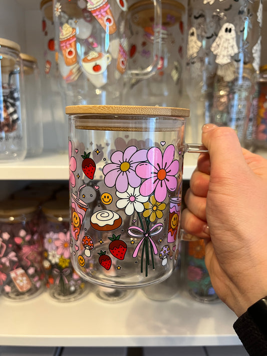 Take Care of yourself theme handled cup