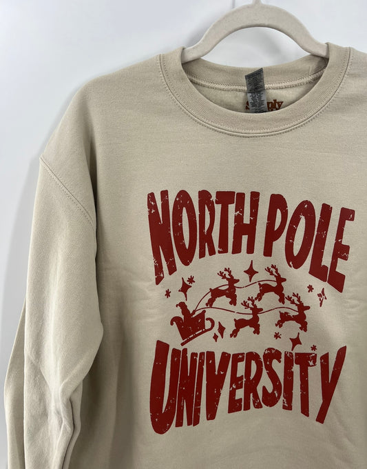 Small/Medium North Pole University Crewneck