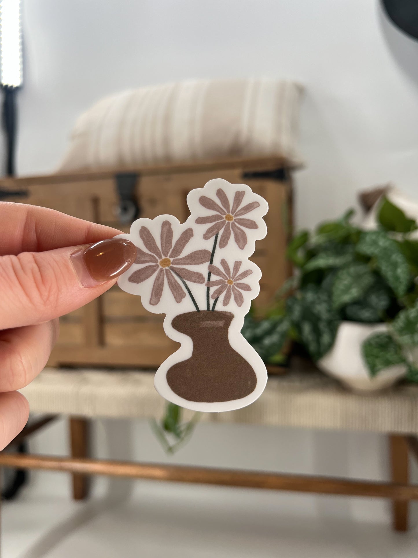 Vintage Florals Pot Sticker