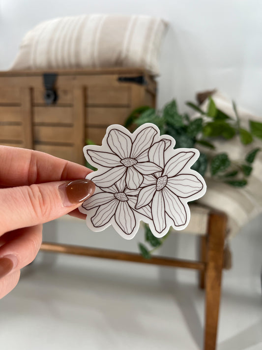 Cosmos Flower Sticker