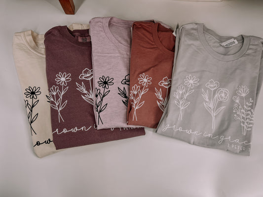 Grown in Grace Mystery Color Tee