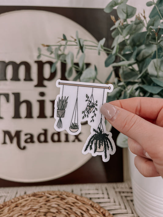 Hanging Plants Sticker