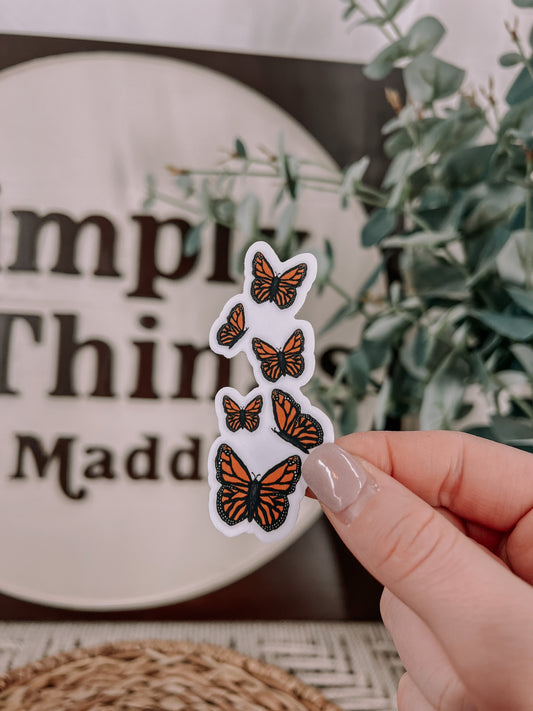 Mini Monarch Butterfly Sticker