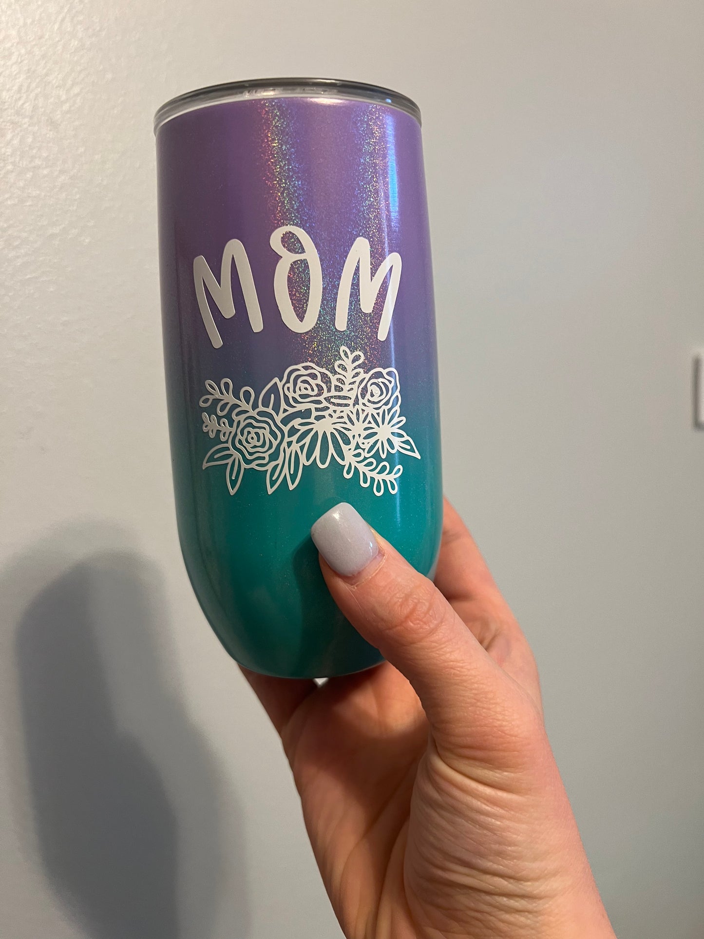 Mother Floral Wine Tumblers